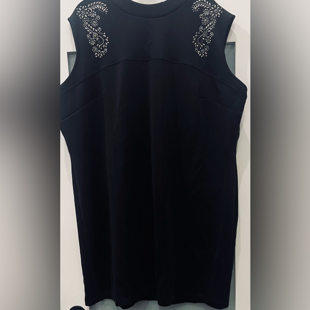 BRAND NEW Signature Collection Rhinestone Embellished Sleeveless Mini Dress 3XT